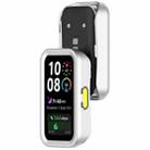 For Huawei Band 10 / 10 NFC / 9 / 9 NFC Half Coverage Hollow PC Watch Protective Case(Silver Green) - 3