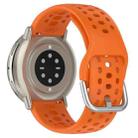 For Amazfit Active 2 Holes Style 22mm Silicone Sport Watch Band(Orange) - 2