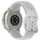 For Amazfit Active 2 Holes Style 22mm Silicone Sport Watch Band(Gray) - 2