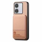 For Redmi Turbo 4 Twill Fabric Leather Vertical Flip RFID Card Bag Phone Case(Pink) - 2