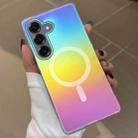 For Samsung Galaxy S23 FE 5G Frosted Color-plated Gradient MagSafe Phone Case(Color Plating) - 1