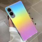 For Samsung Galaxy S25 Edge 5G Frosted Color-plated Gradient  Phone Case(Color Plating) - 1