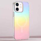For iPhone 11 Frosted Color-plated Gradient MagSafe Phone Case(Color Plating) - 1