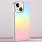 For iPhone 15 Plus Frosted Color-plated Gradient MagSafe Phone Case(Color Plating) - 1