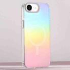 For iPhone 16e Frosted Color-plated Gradient MagSafe Phone Case(Color Plating) - 1