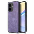 For OPPO Reno13 F Vintage Leather PC Back Cover Phone Case(Purple) - 1