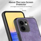 For OPPO Reno13 F Vintage Leather PC Back Cover Phone Case(Purple) - 3