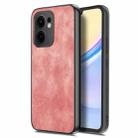 For OPPO Reno13 F Vintage Leather PC Back Cover Phone Case(Pink) - 1
