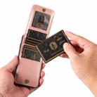 For iPhone X / XS Ring Multifunctional Vertical Flip Wallet Back Cover Leather Phone Case(Rose Gold) - 3