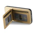 For Huawei Mate 70 Pro+ Twill Fabric Leather Vertical Flip RFID Card Bag Phone Case(Khaki) - 3