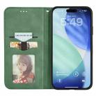 For iPhone Air Retro Skin Feel Magnetic Flip Leather Phone Case(Green) - 3