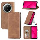For Huawei Mate 70 Retro Skin Feel Magnetic Flip Leather Phone Case(Brown) - 1