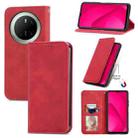 For Huawei Mate 70 Retro Skin Feel Magnetic Flip Leather Phone Case(Red) - 1