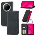 For Huawei Mate 70 Retro Skin Feel Magnetic Flip Leather Phone Case(Black) - 1