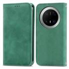 For Huawei Mate 70 Pro Retro Skin Feel Magnetic Flip Leather Phone Case(Green) - 2