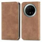 For Huawei Mate 70 Pro Retro Skin Feel Magnetic Flip Leather Phone Case(Brown) - 2