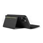 For iPhone 16 Magnetism Skin Feel Card Holder Leather Phone Case(black) - 3