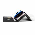 For iPhone 13 Pro Magnetism Skin Feel Card Holder Leather Phone Case(black) - 3