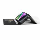 For iPhone 13 Magnetism Skin Feel Card Holder Leather Phone Case(black) - 3