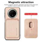 For Huawei Mate 70 Pro Carbon Fiber Leather Card Magsafe Phone Case(Khaki) - 2