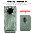 For Huawei Mate 70 Pro+ Carbon Fiber Leather Card Magsafe Phone Case(Green) - 2