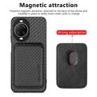 For Huawei nova 14 Ultra Carbon Fiber Leather Card Magsafe Phone Case(Black) - 2