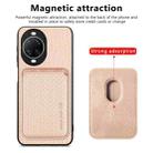 For Huawei nova 14 Ultra Carbon Fiber Leather Card Magsafe Phone Case(Khaki) - 2