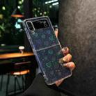 For Samsung Galaxy Z Flip3 Laser Heart Clear TPU Shockproof Phone Case(Transparent) - 1