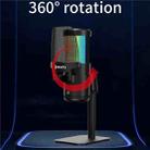 JMARY MC-PW13 360 Degree Rotating RGB Light Desktop Microphone - 2