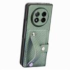 For OPPO Find N5 Wristband Kickstand Card Wallet Back Cover Phone Case(Green) - 2