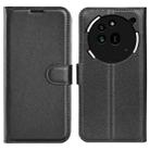 For Nothing Phone 3a Pro Litchi Texture Horizontal Flip Leather Phone Case with Holder(Black) - 1