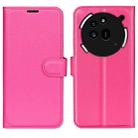 For Nothing Phone 3a Pro Litchi Texture Horizontal Flip Leather Phone Case with Holder(Rose red) - 1