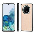For Huawei Mate 70 Carbon Fiber Texture Leather Back Cover Phone Case(Khaki) - 2