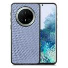 For Huawei Mate 70 Pro Carbon Fiber Texture Leather Back Cover Phone Case(Blue) - 1