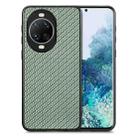 For Huawei nova 14 Carbon Fiber Texture Leather Back Cover Phone Case(Green) - 1