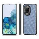 For Huawei nova 14 Ultra Carbon Fiber Texture Leather Back Cover Phone Case(Blue) - 2