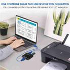 U3 USB Drive Printer Sharing Splitter USB 3.0 Bidirectional Switch 1 Input 2 Output Hub - 3
