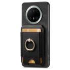 For Huawei Mate 70 Pro Retro Splitable Magnetic Stand Card Bag Leather Phone Case(Black) - 2