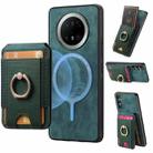 For Huawei Mate 70 Pro Retro Splitable Magnetic Stand Card Bag Leather Phone Case(Green) - 1