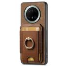 For Huawei Mate 70 Pro Retro Splitable Magnetic Stand Card Bag Leather Phone Case(Brown) - 2
