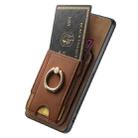 For Huawei Mate 70 Pro Retro Splitable Magnetic Stand Card Bag Leather Phone Case(Brown) - 3