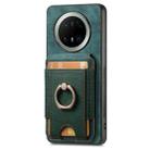 For Huawei Mate 70 Pro+ Retro Splitable Magnetic Stand Card Bag Leather Phone Case(Green) - 2