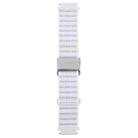 For Google Pixel Watch 1 / 2 / 3 41mm Magnetic Buckle Reflective Nylon Watch Band(White) - 2