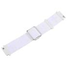 For Google Pixel Watch 1 / 2 / 3 41mm Magnetic Buckle Reflective Nylon Watch Band(White) - 3