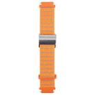 For Google Pixel Watch 3 45mm Magnetic Buckle Reflective Nylon Watch Band(Orange) - 2