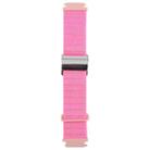 For Google Pixel Watch 3 45mm Magnetic Buckle Reflective Nylon Watch Band(Pink) - 2
