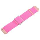 For Google Pixel Watch 3 45mm Magnetic Buckle Reflective Nylon Watch Band(Pink) - 3