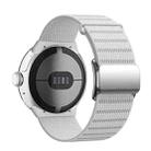 For Google Pixel Watch 1 / 2 / 3 41mm Magnetic Buckle Nylon Watch Band(White) - 1