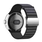 For Google Pixel Watch 1 / 2 / 3 41mm Magnetic Buckle Nylon Watch Band(Black) - 1