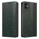 For iPhone 12 / 12 Pro Braided Embossed Strong Magnetic Leather Phone Case(Green) - 2